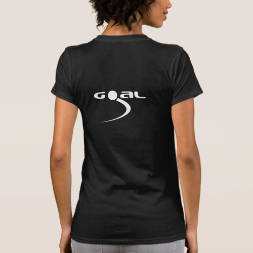 Characterful White Monochrome Gol Path T_Shirt