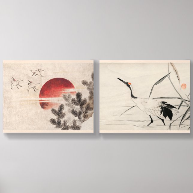 Characteristic Japanese landscape Wood Photo Tile (Front Set)