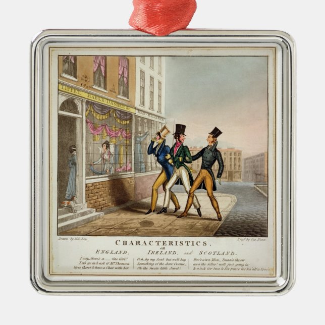 Characteristics - England, Ireland and Scotland, e Metal Ornament (Front)