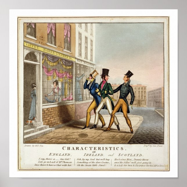 Characteristics - England, Ireland and Scotland, e Poster (Front)