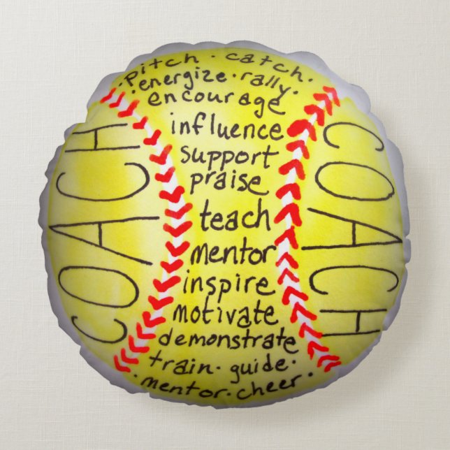 Characteristics of a Coach Round Pillow (Front)
