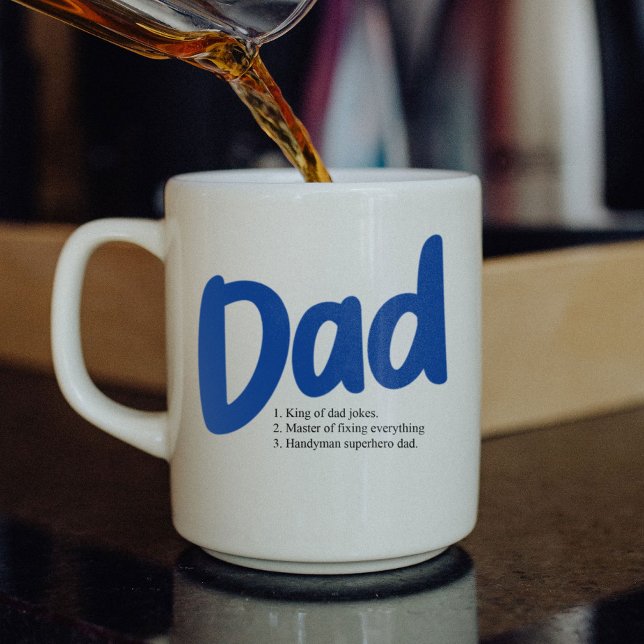 Characteristics of Best Dad Daddy Fathers Day Giant Coffee Mug (Creator Uploaded)