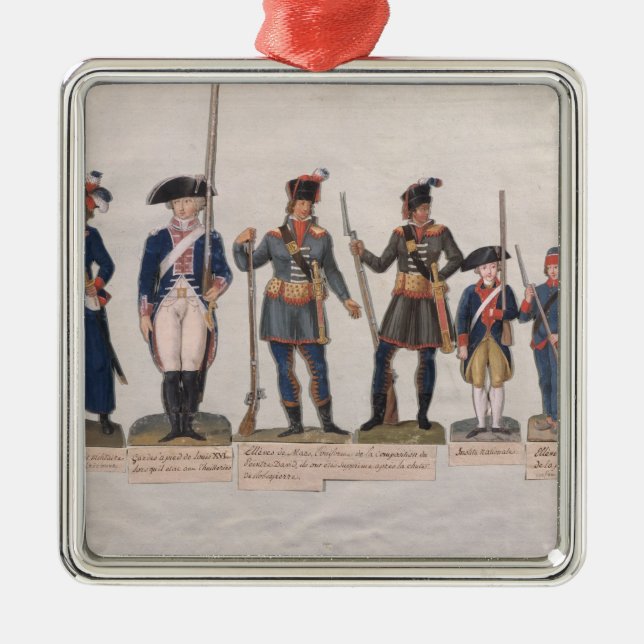 Characters of the French Revolution Metal Ornament (Front)