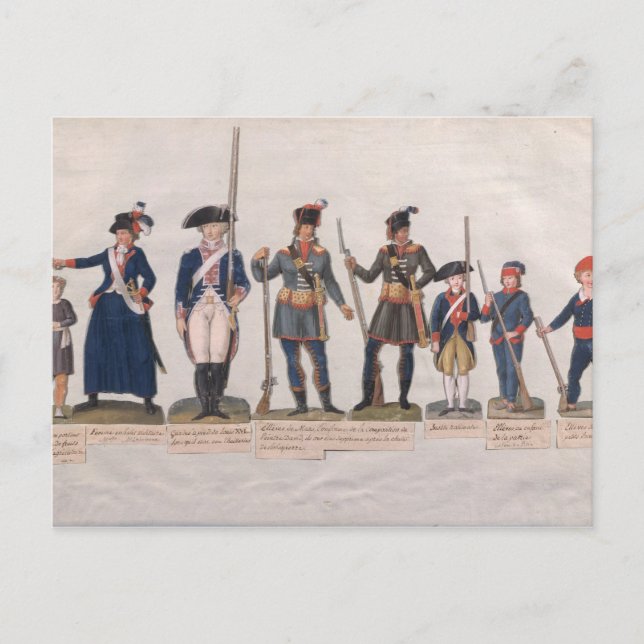 Characters of the French Revolution Postcard (Front)