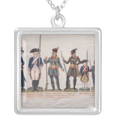 Characters of the French Revolution Silver Plated Necklace