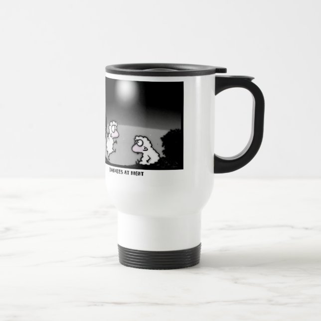 Charades at Night Travel Mug (Right)