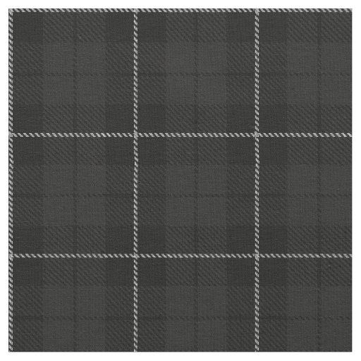 Charchoal grey/black/ w/white stripe plaid fabric
