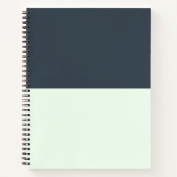 Charcoal and Honeydew Notebook