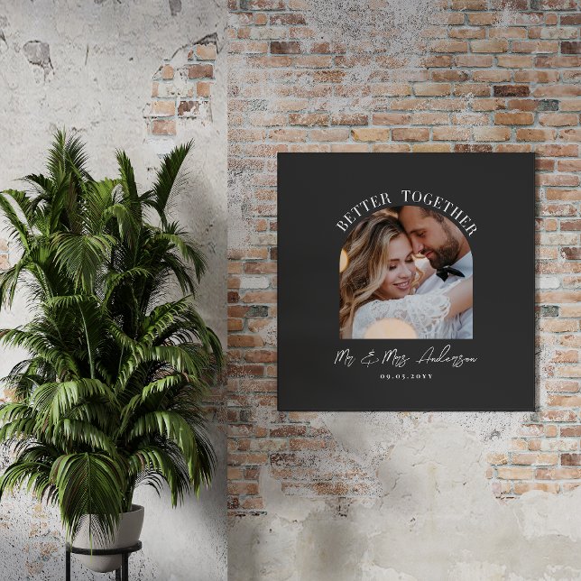 Charcoal arch photo wedding gift home decor print (Creator Uploaded)