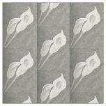 Charcoal Calla Lilies Fabric