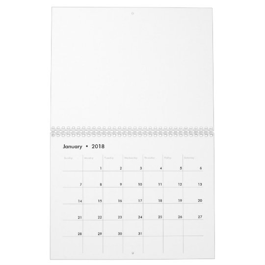 Charcoal Coral Chevron Pattern 2A Monogram Calendar