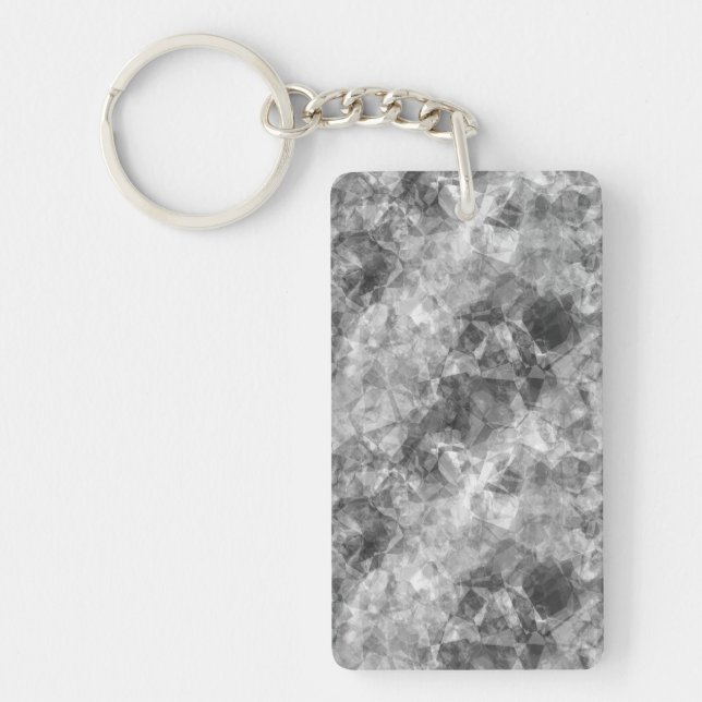 Charcoal Crumpled Texture Keychain (Front)
