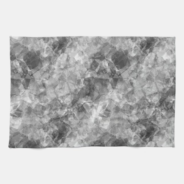 Charcoal Crumpled Texture Towel (Horizontal)