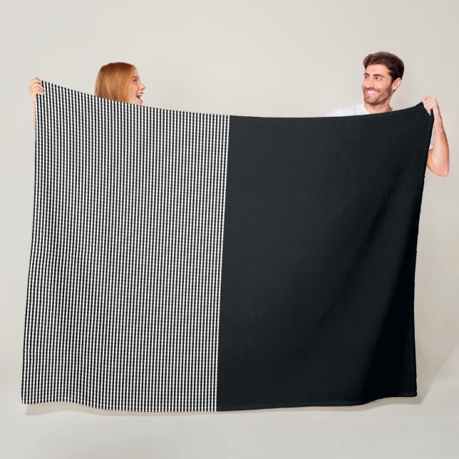 Charcoal Denim And Horizontal Lines, Lge Blanket (In Situ)