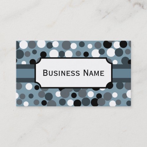 Charcoal Dots  Business Card