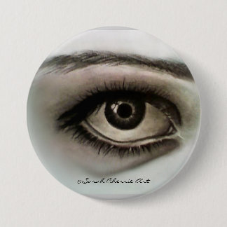 Charcoal Eye Pinback Button