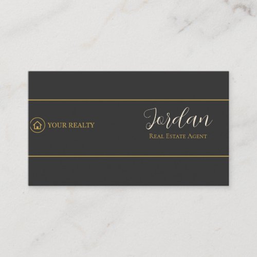 Real Estate Agent Logo Business Card