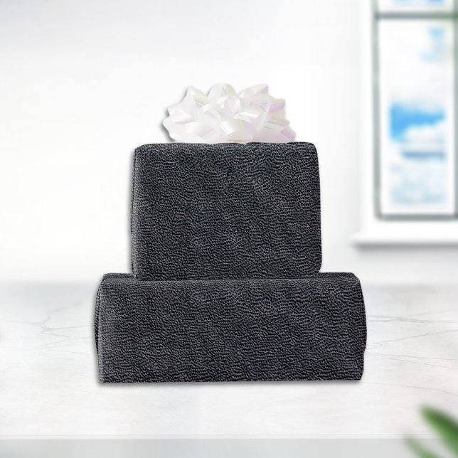 Charcoal Grain Faux Leather Wrapping Paper (Creator Uploaded)