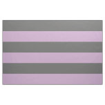 Charcoal Gray and Purple Wide Stripes Large Scale Fabric
