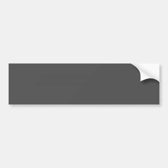 Charcoal Gray Background Bumper Sticker (Front)