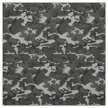 Charcoal Gray Camouflage DIY Fabric