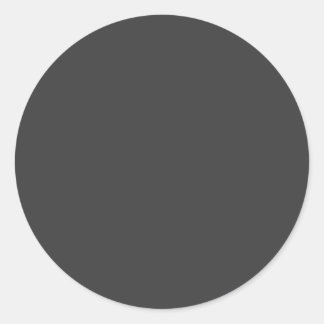 Charcoal Gray Classic Round Sticker