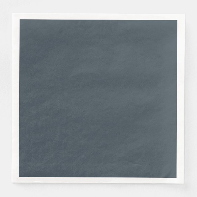 Charcoal Gray Dinner Paper Napkin (Front)
