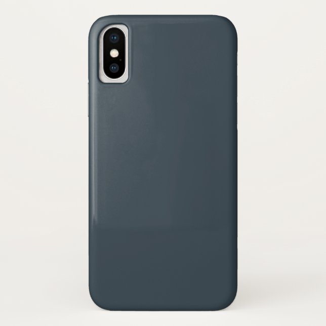 Charcoal Gray iPhone X Case (Back)