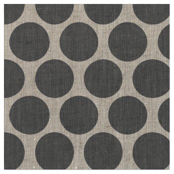 Charcoal Gray Mod Dots Fabric by jenniferstuartdesign at Zazzle