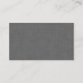 Charcoal Gray Modern Chevron Business Card (Back)