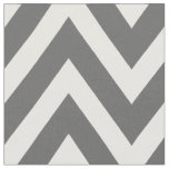 Charcoal Gray Modern Chevron Large Scale Fabric
