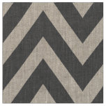 Charcoal Gray Modern Chevron Large Scale Fabric