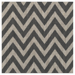 Charcoal Gray Modern Chevron Stripes Fabric