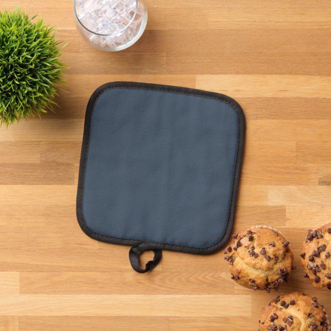 Charcoal Gray Pot Holder for Sleek Modern Kitchens (Top Down)
