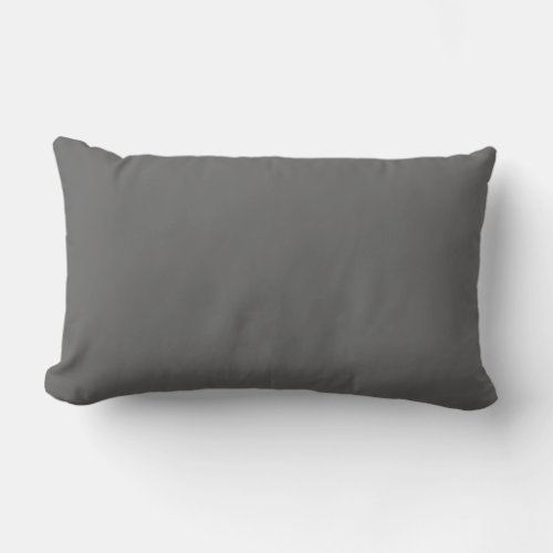 Charcoal Gray Solid Accent Pillow