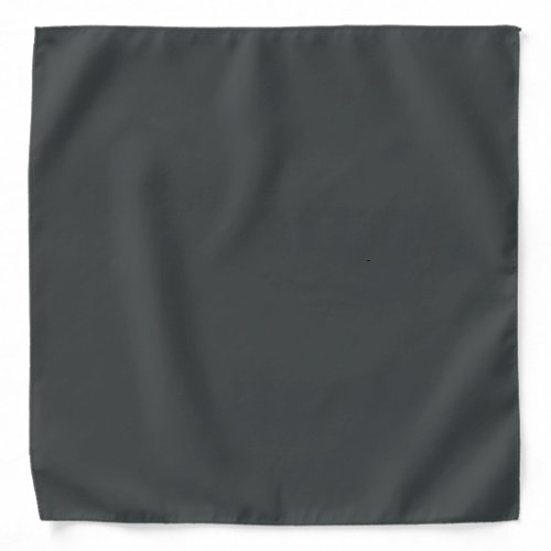 Charcoal gray solid color  bandana