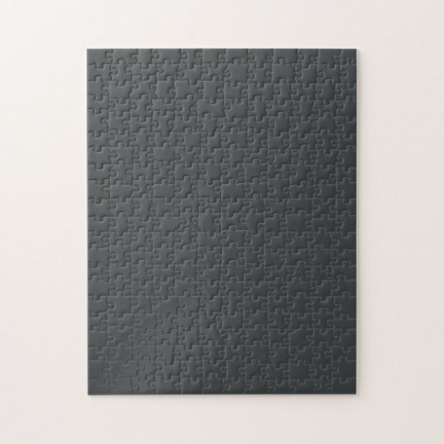 Charcoal gray solid color  jigsaw puzzle