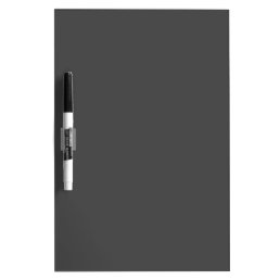 Charcoal Gray Solid Color | Minimalist Dry Erase Board