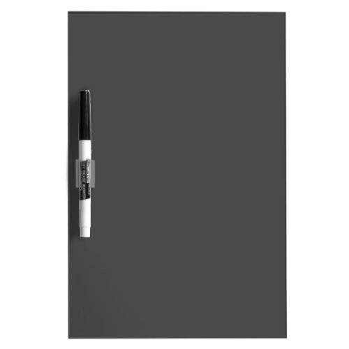 Charcoal Gray Solid Color  Minimalist Dry Erase Board