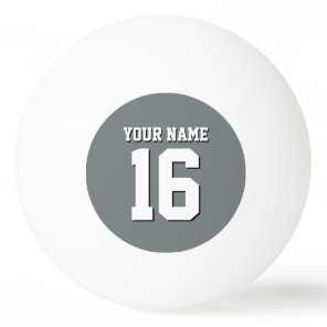 Charcoal Gray Sports Jersey Team Jersey Ping-Pong Ball