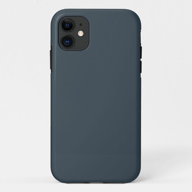 Charcoal Gray Tough iPhone 11 Case (Back)