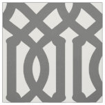 Charcoal Gray Trellis Large Scale Fabric