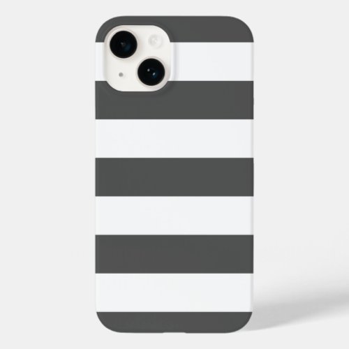 Charcoal Gray Wide Stripe Case_Mate iPhone 14 Case