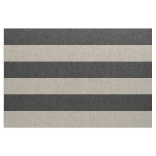 Charcoal Gray Wide Stripes Large Scale Fabric