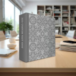 Charcoal Grey and Vintage Grey Farmhouse Pattern 3 Ring Binder<br><div class="desc">An upscale design for any kitchen,  home office or corporation. If you need to adjust the artwork,  click on the customize it button and make changes.</div>
