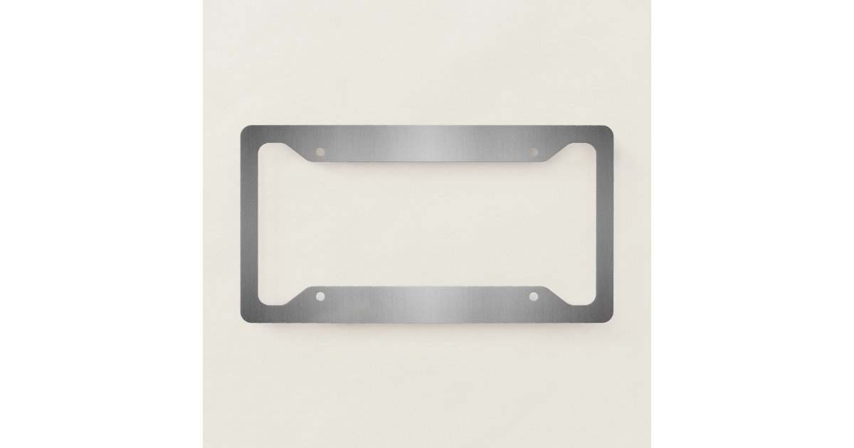 Charcoal Grey License Plate Frame Zazzle