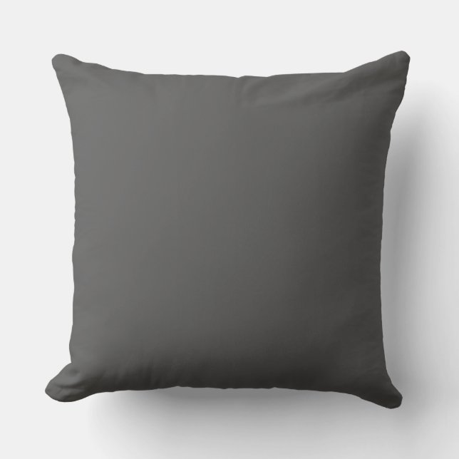 Charcoal Grey Outdoor Pillow (Front)