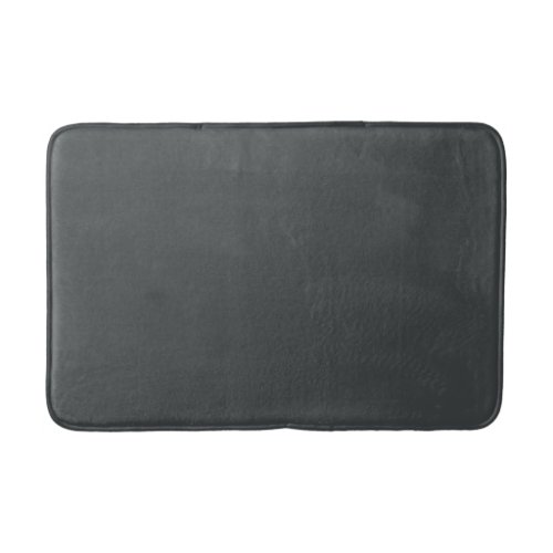 Charcoal grey solid color  bath mat