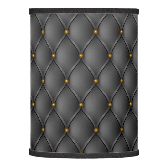 Charcoal Grey Upholstery Look Lamp Shade (Left)