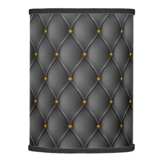 Charcoal Grey Upholstery Look Lamp Shade (Right)